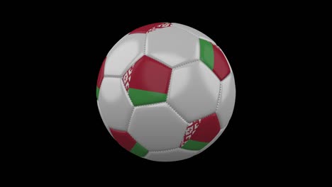 soccer ball with flag belarus, alpha loop
