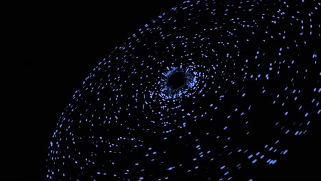 rutas de luz en espiral abstractas