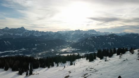 Vista-Aérea-De-Los-Alpes-Austríacos