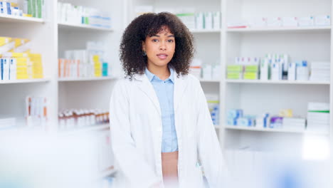 confident african american chemist standing