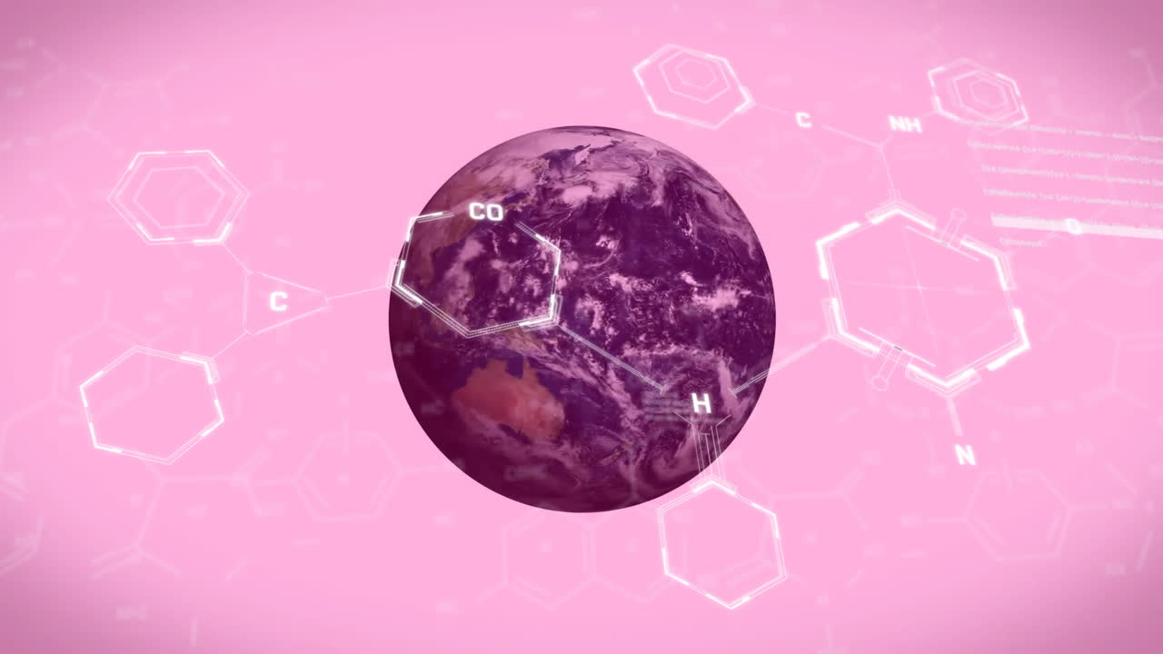 전 세계 과학 데이터 처리의 애니메이션