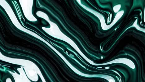 abstracto patrón de esmeralda y blanco que fluye y gira dinámicamente, creando una hipnótica sinfonía líquida con movimiento orgánico y vibrante mezcla de gradientes