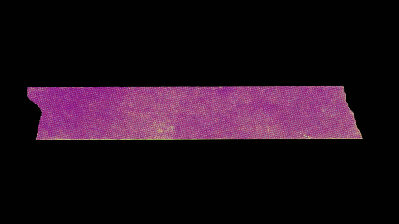 Distressed Purple Adhesive Tape Uncurling Graphic Element
