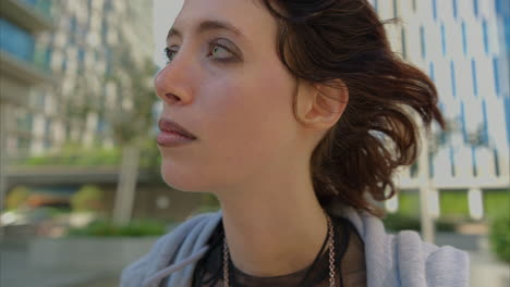 Outdoor-Fashion-Portrait-Of-Young-Alternative-Style-Woman-With-Tattoos-And-Piercing-At-Canary-Wharf-In-London-Docklands-Shot-In-Real-Time-4