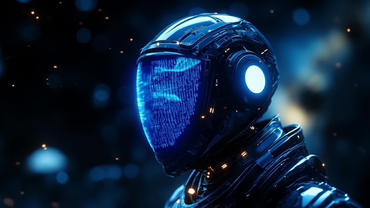 Futuristic Robot Helmet