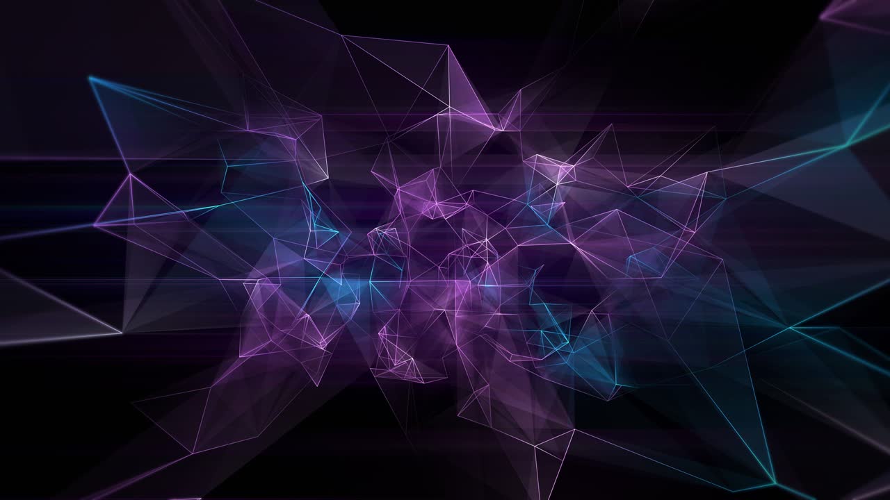 Abstract animation of modern shapes color loop