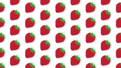 strawberry illustration loop animation.