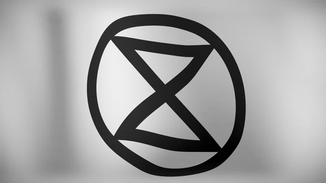 멸종을 알리는  ⁇   ⁇ 발의 애니메이션