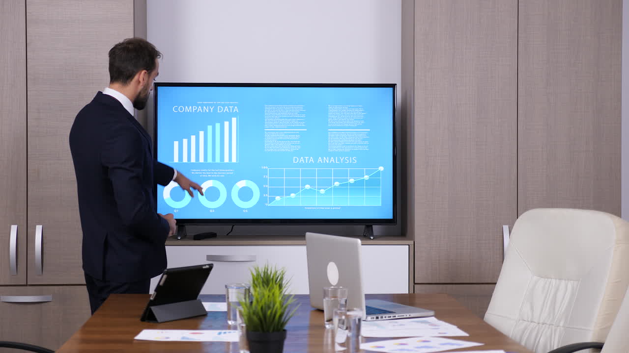 presentación de la reunión de negocios