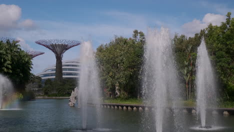 gardens by the bay fountains