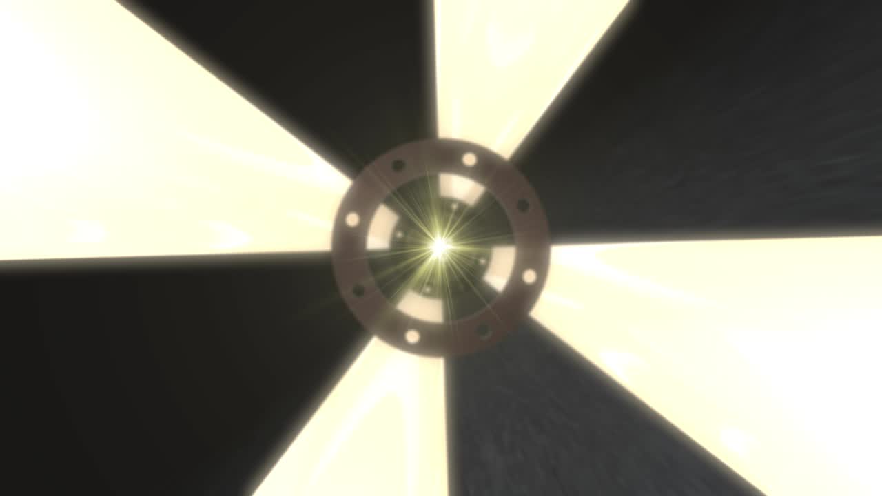 Futuristic Tunnels Loop – Turning Light and Metal