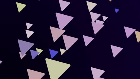 fondo de triángulo de 4k loopable - fondo de triángulos abstractos - fondo abstractos geométricos suaves - triángulo colorido rompedor - formas de colores geométricas triángulos - color pastel