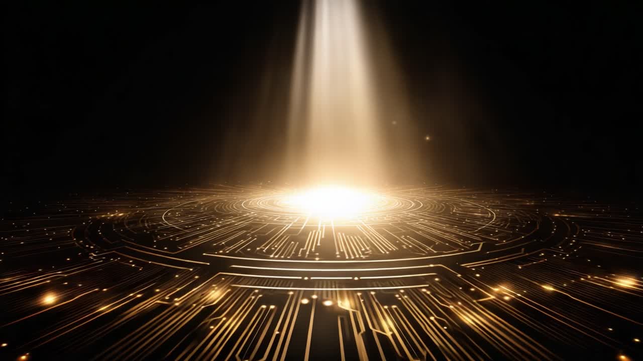 A Captivating Glimpse Into a Radiant Light Source, Surrounded by Gleaming Patterns and Illuminated Lines That Create a Mystical Atmosphere and Enchanting Visual Experience