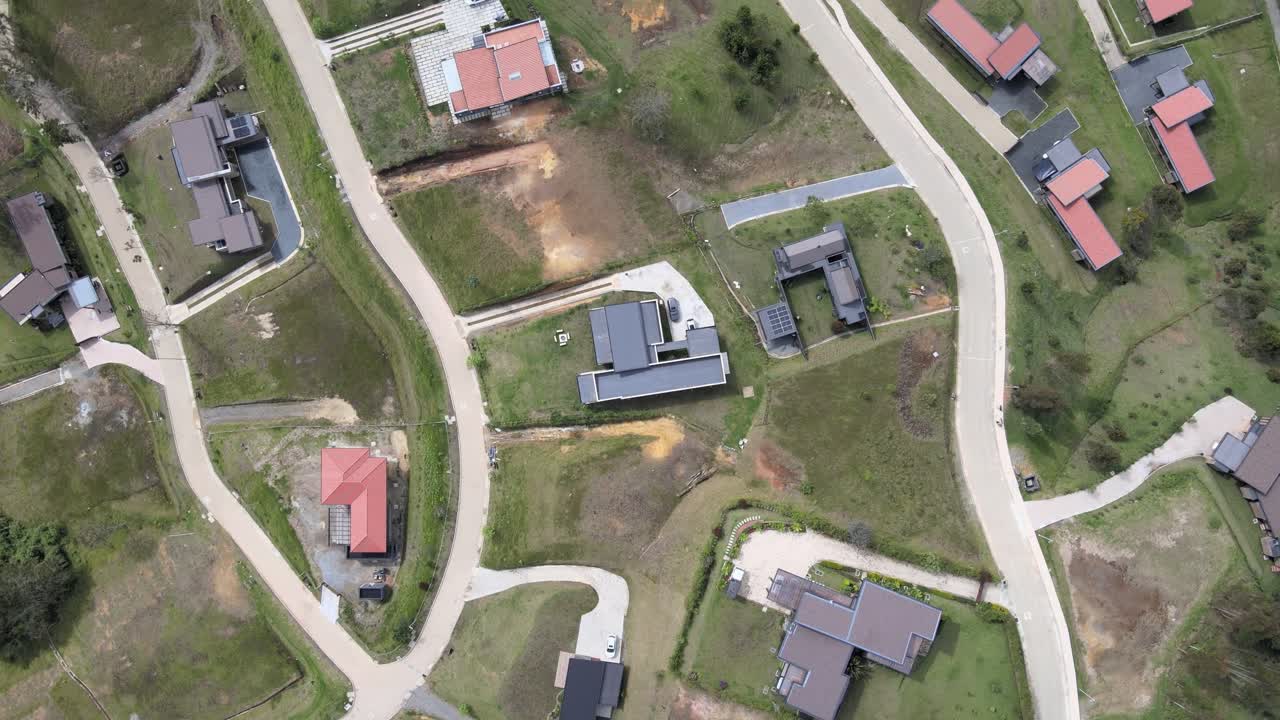 안티오키아 콜롬비아의 아름다운 집과 풍경