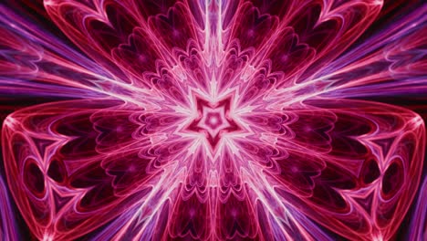 Hypnotische-Kosmische-Stern-Supernova,-Nahtlose-Schleife,-Kaleidoskop-Mandala,-Abstrakte-Energiekern-Tunnel-Trance-Musik,-Hintergrund-Ekstase,-VJ-Musik,-Visuelle-Pulsschläge