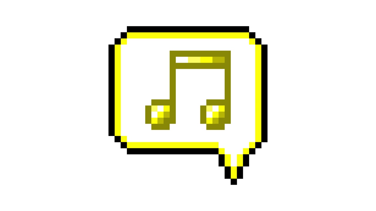 Pixel Art Pop-up Icon Animation with Eighth notes in Speech Bubble (3).mov