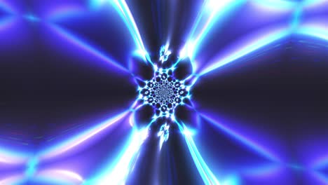 azul fractal caleidoscópico