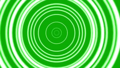 white circular rings motion graphics with green screen background