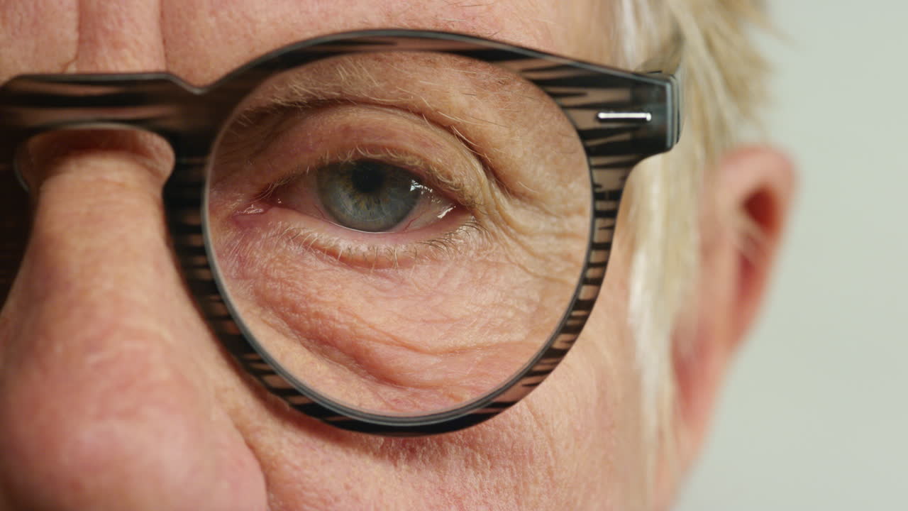 눈, 시력 및 안경은 고령자의 눈으로