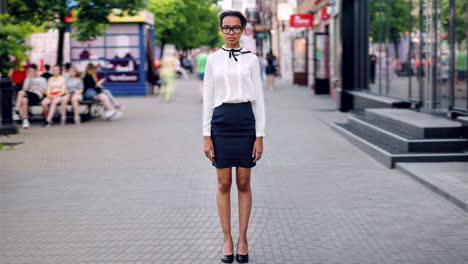 business woman on the street