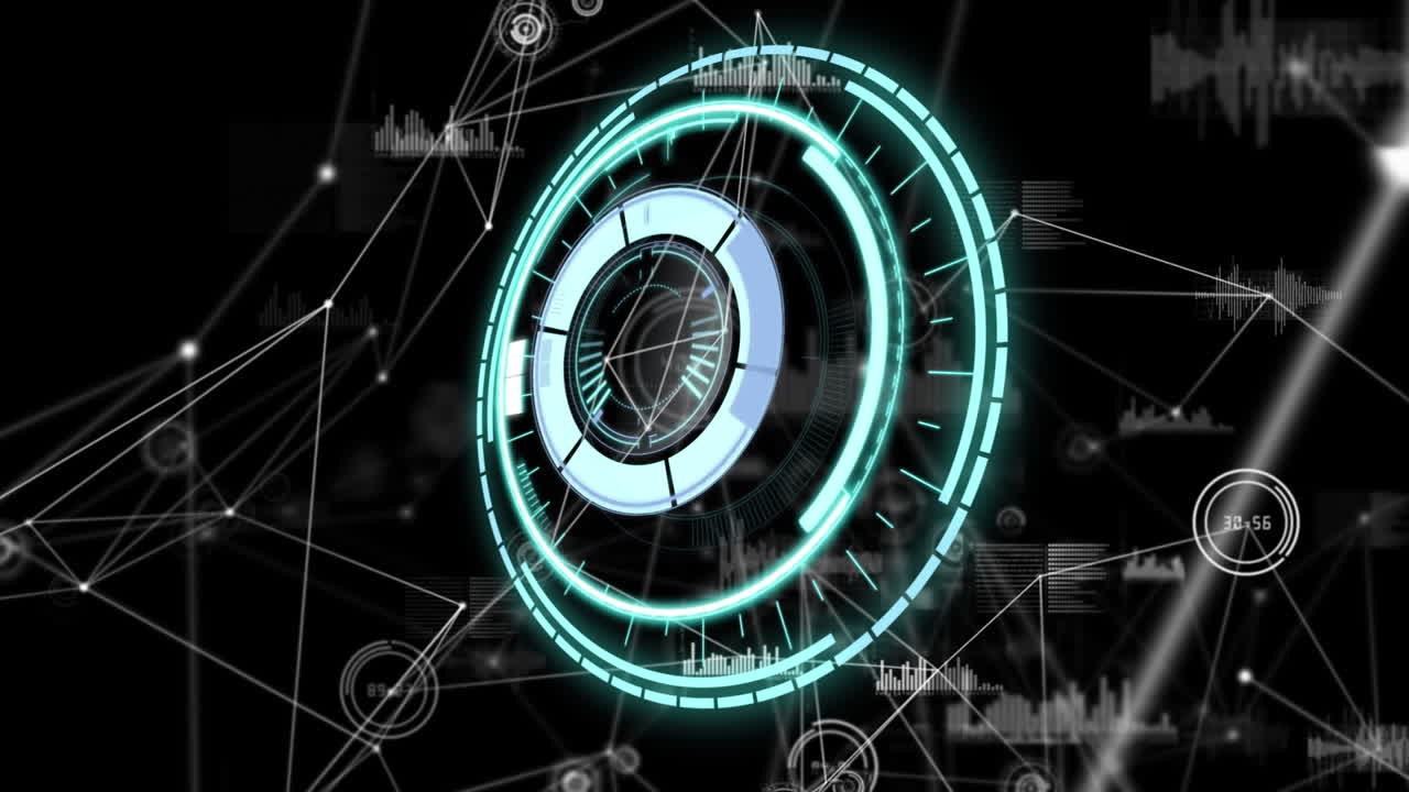 범위 스캐닝을 통한 연결 네트워크의 애니메이션