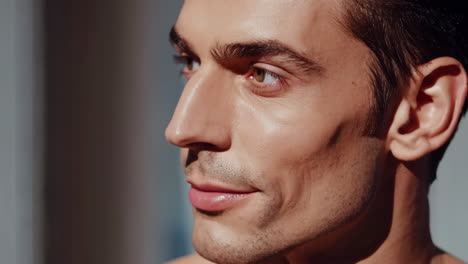 close-up portrait of a man