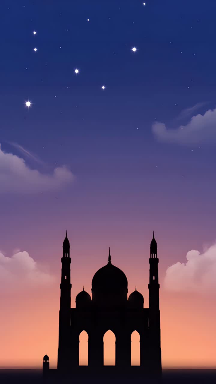 Eid al-Adha Moschea Sfondo islamico 4K
