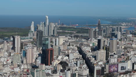 aerial view of buenos aires cityscape