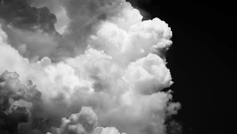 clouds time lapse on a black colored sky.