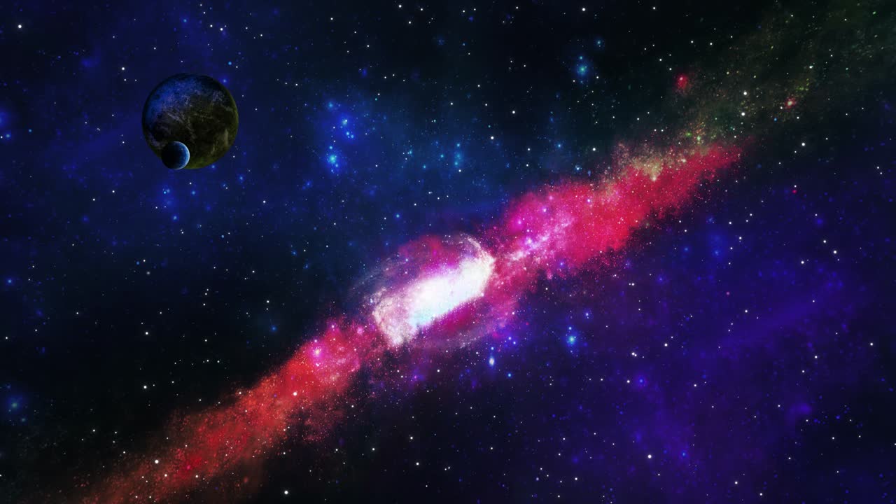 4k 3d endless universe stars space shot milky way galaxy stars night sky background planet earth