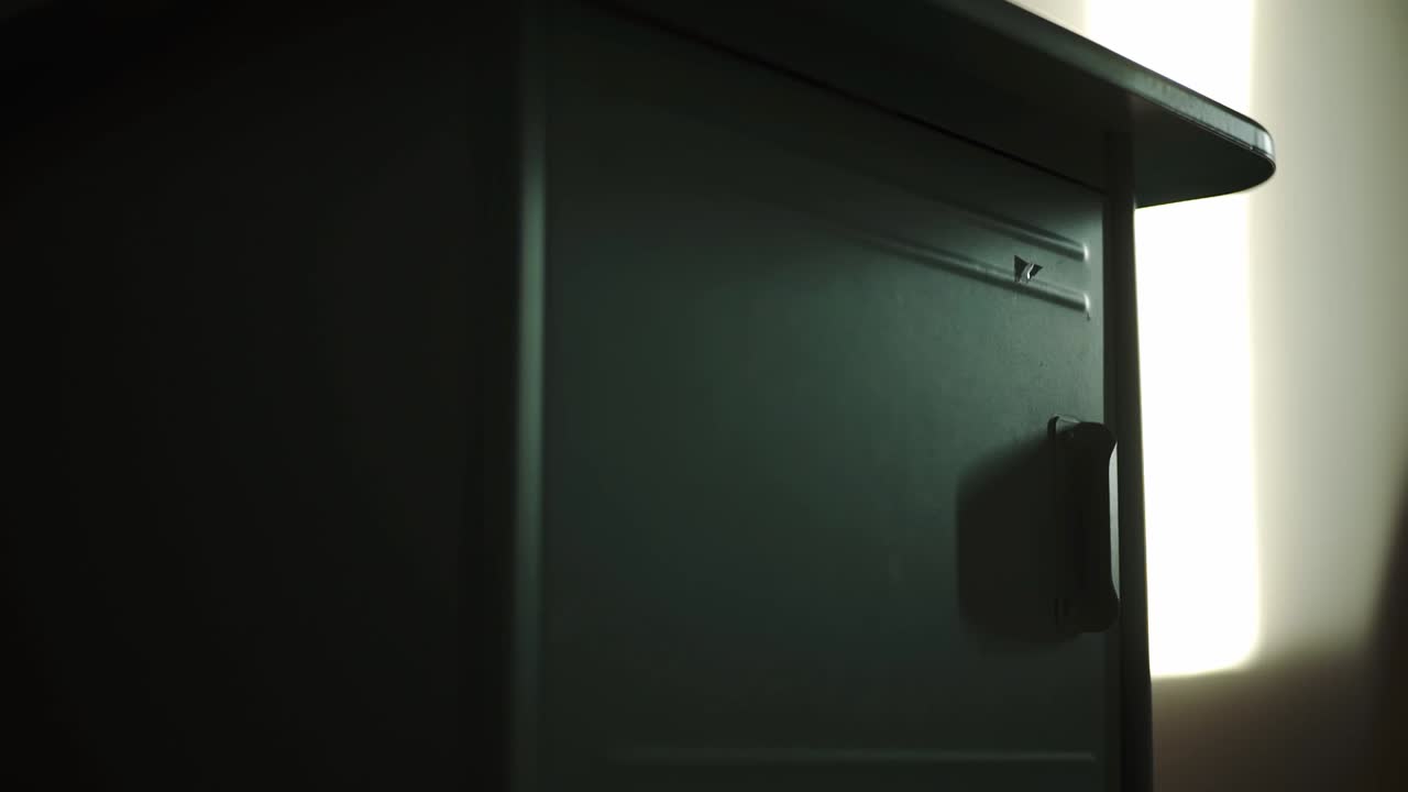 일몰 거실의 침대 옆 탁자