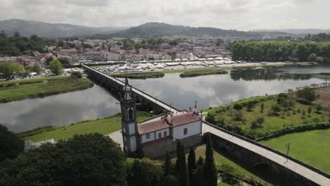 church of santo antonio da torre velha on the bank of lima river