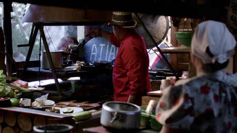 people working in a restaurant