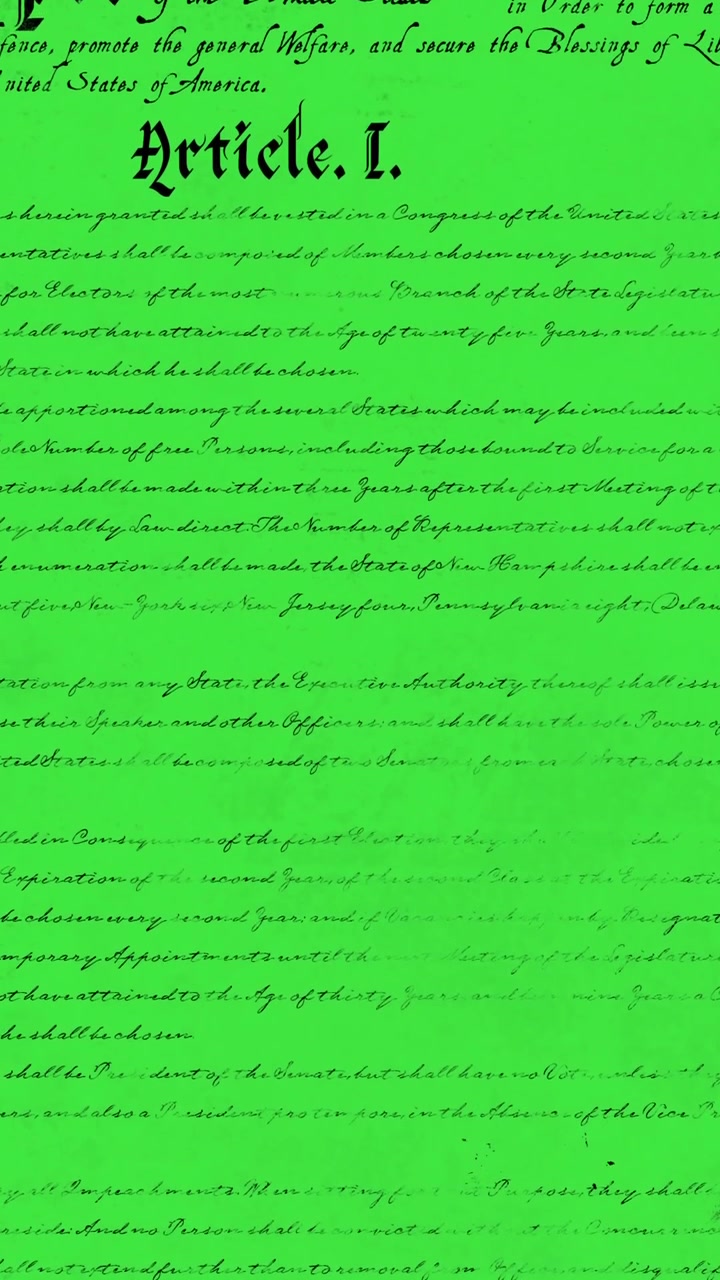 Written constitution of the United States 4k