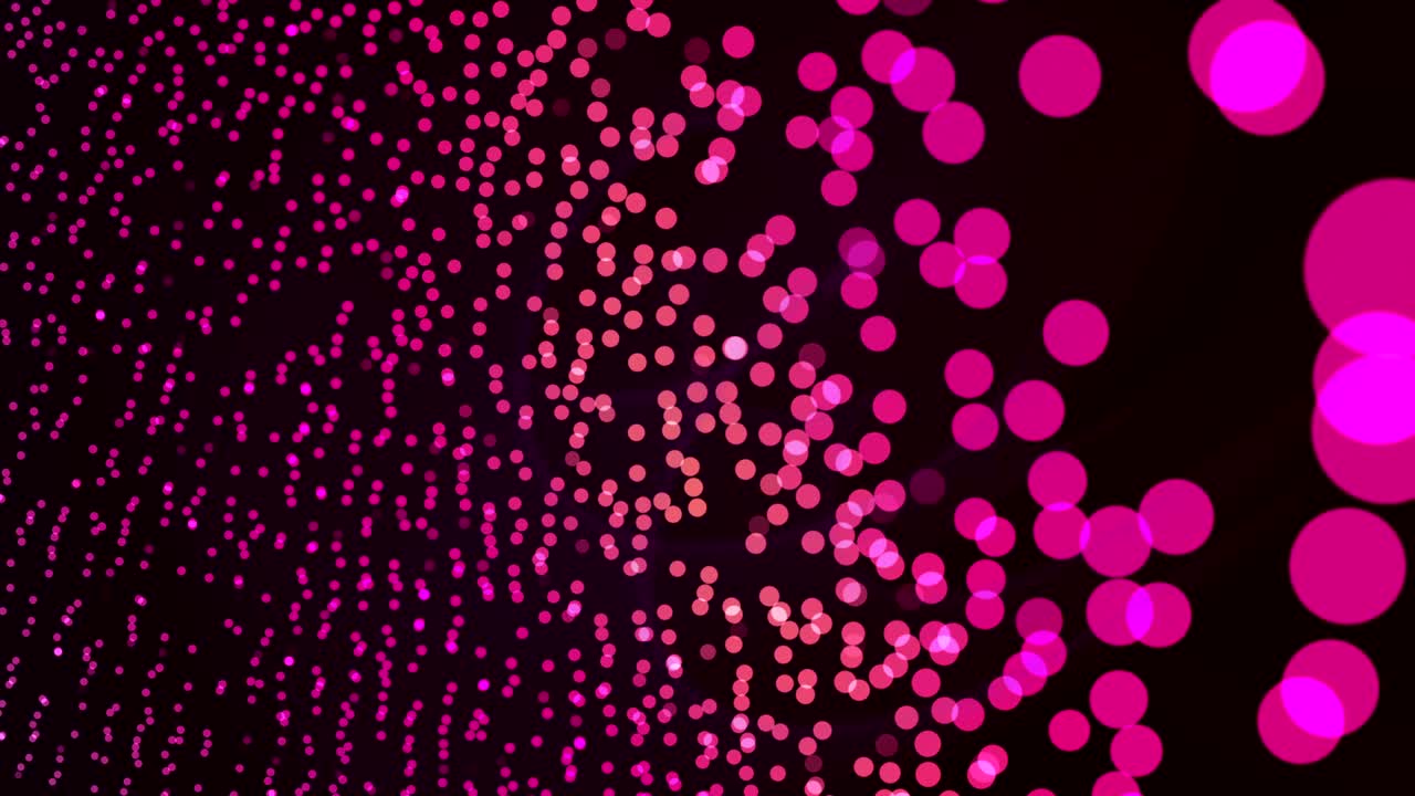 abstract bokeh background dancing particles golden purple