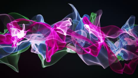 bucle de ondas digitales futuristas púrpuras
