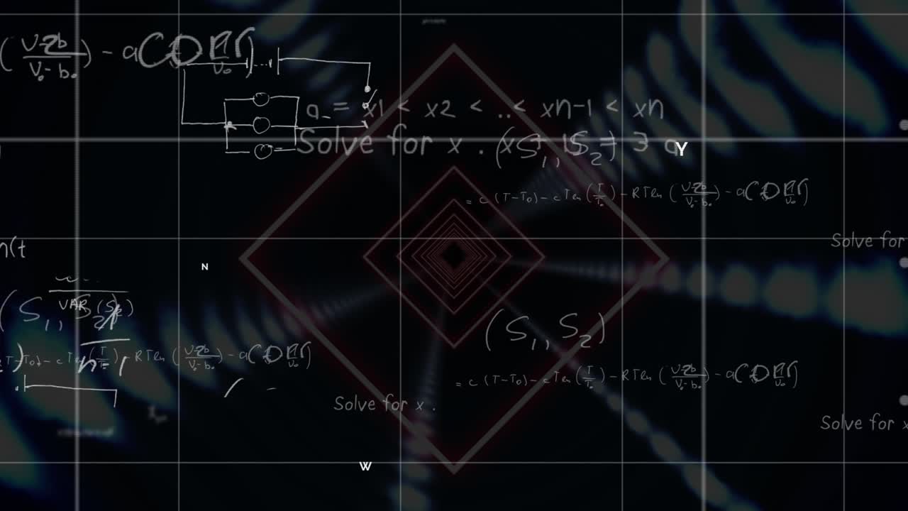 Animation of data processing over tunnel