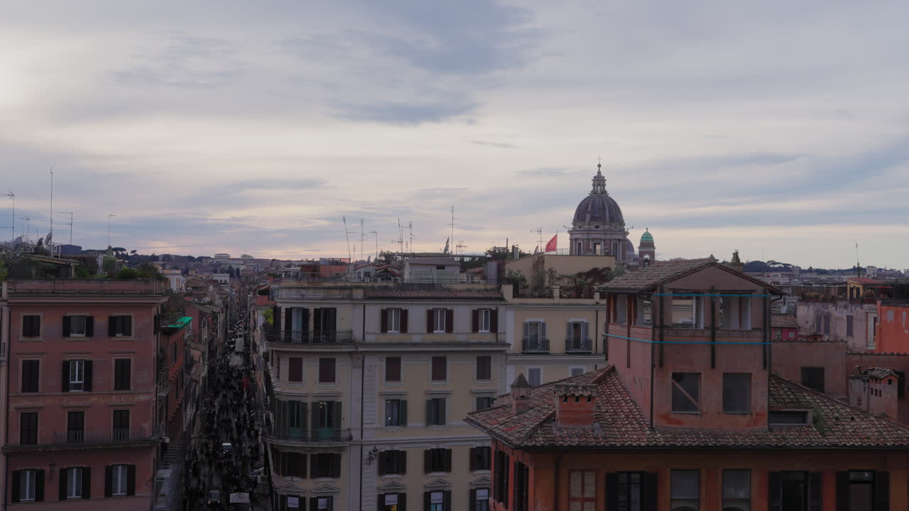 Rome timelapse from the Spanish Steps