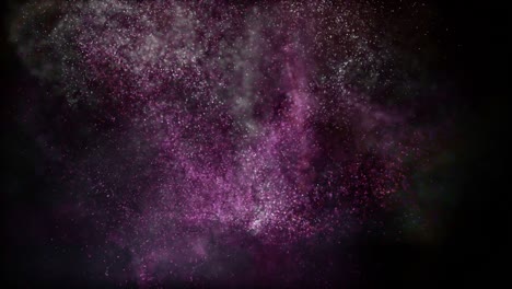 animación futurista con partículas brillantes en cámara lenta, 4096x2304 bucle 4k