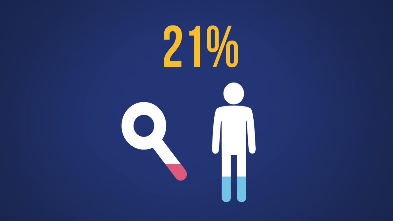 남성 및 남성 루프 모양은 색상으로 채워집니다.