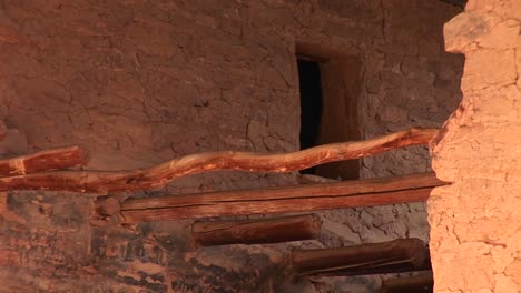 mediumshot of a passageway in the ruins of cliff dwellings in mesa verde national park colorado