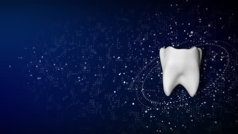3d tooth image with abstract background
