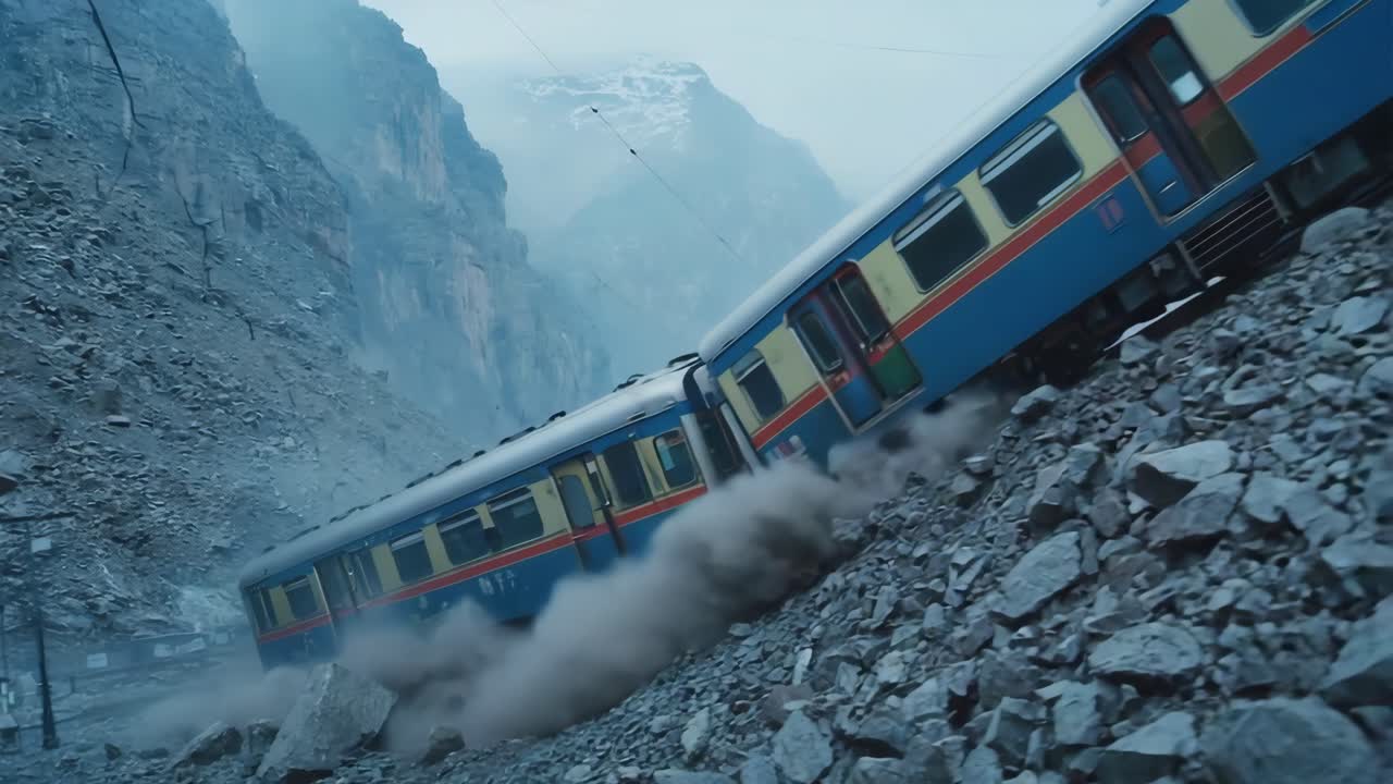 Train Derailment in the Mountains