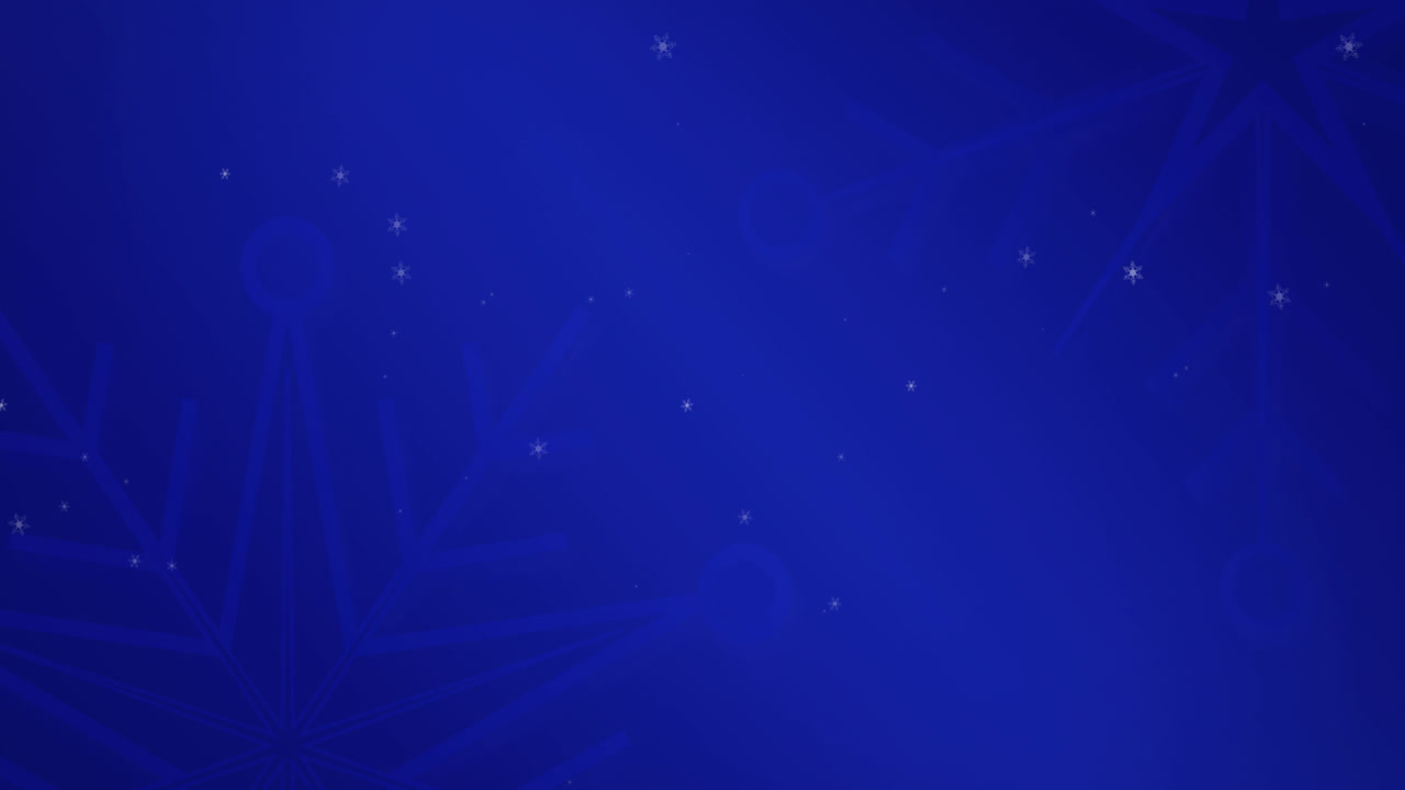 animación de copos de nieve cayendo sobre un fondo marino