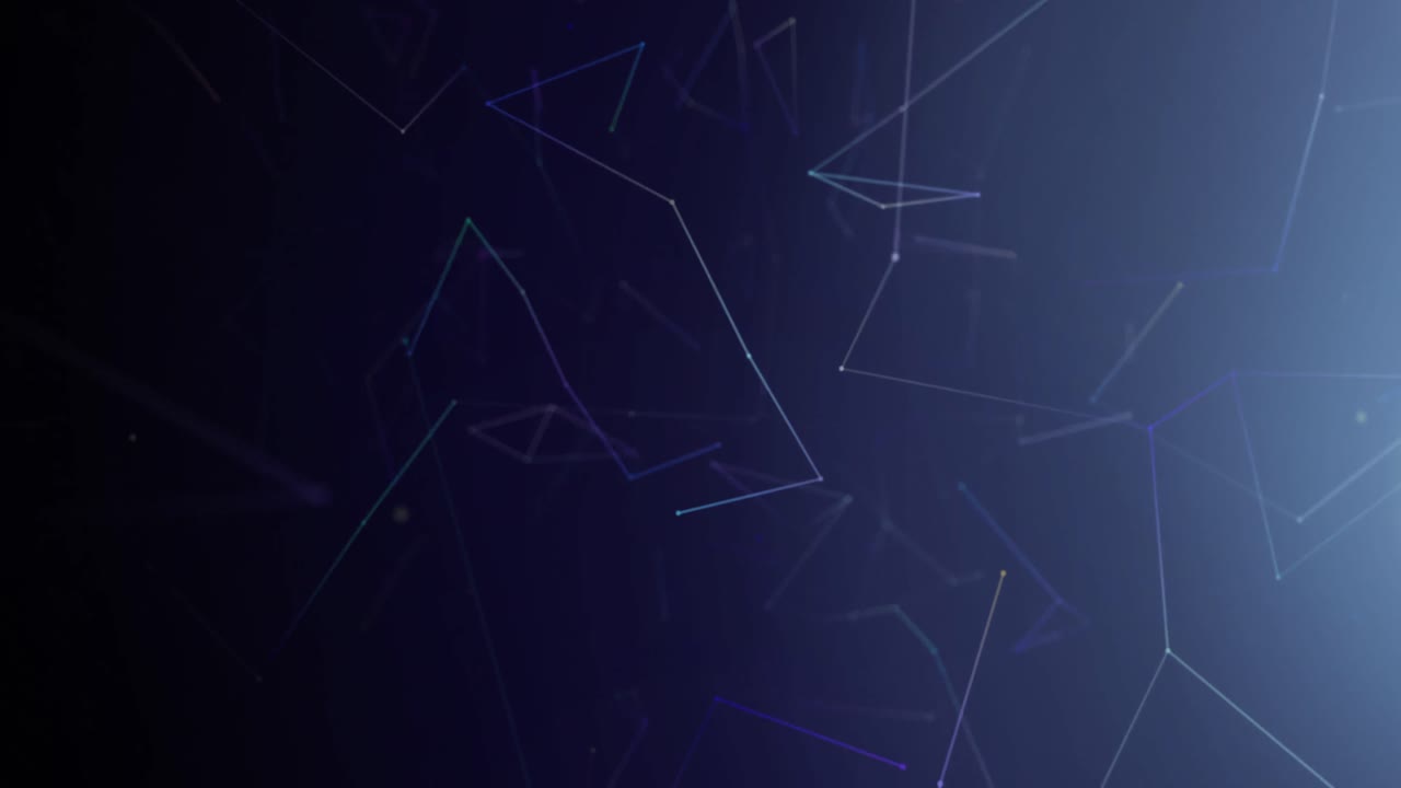 animación de la red de conexiones sobre fondo púrpura