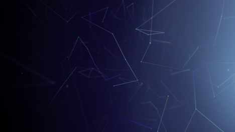 animación de la red de conexiones sobre fondo púrpura