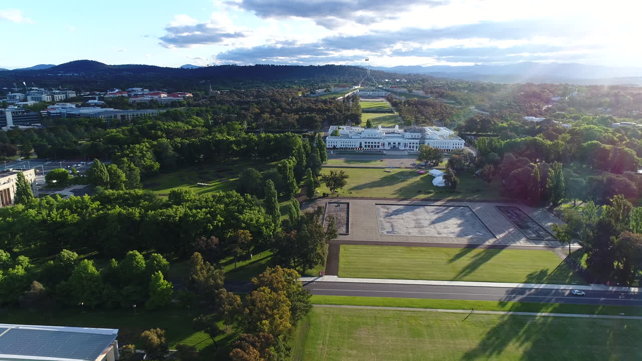 팬 오브 국회의사당 캔버라 골든 아워