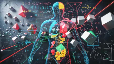human body and complex scientific data representation