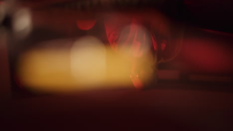 person in red clothing under lights