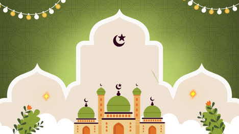 Motion-Graphic-of-Flat-background-for-islamic-new-year-celebration